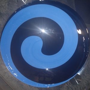 Beautiful black and blue swirl bowl